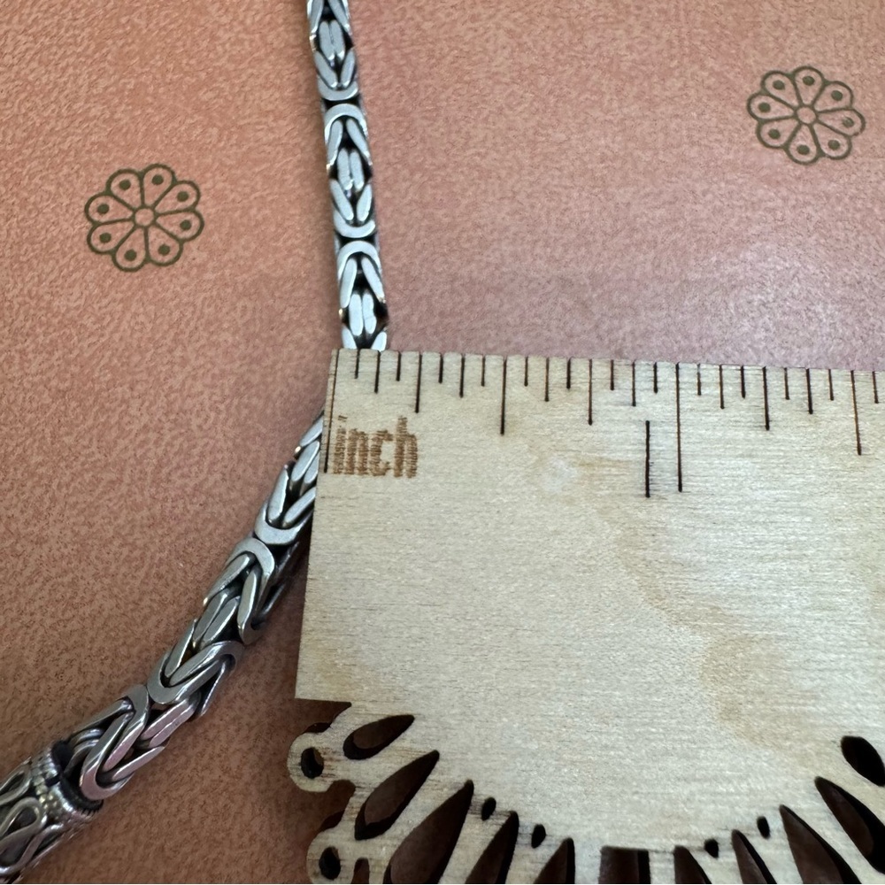 Solid 925 Sterling Silver Byzantine Bracelet - image 8